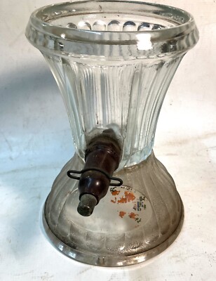 Antique Original Orange Crush Heavy Thick Glass Dispenser 1920s Soda Fountain