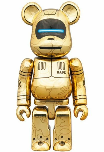 Medicom Toy BE@RBRICK SORAYAMA BABY MILO(R) GOLD/SILVER 100 400 bearbrick Japan