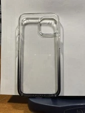 Clear gradient black case for iPhone 14, slightly used