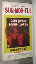 HOUSEBOAT original 1958 movie poster CARY GRANT/SOPHIA LOREN