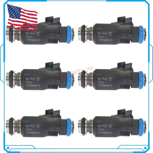 New 6PCS Fuel Injectors For 01-05 Buick LeSabre Chevy Impala 3.8L V6