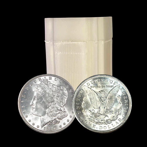 1878-1904 Morgan Dollar BU Uncirculated Half Roll 10 Coins Choice O, S, P Mint