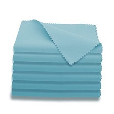 Violin Clean Cloths Microfiber 6-Pack 12"x12" Cloths Blue Plush Blue 6PCS