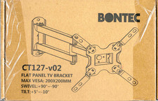 BONTEC CT127-V02 TV Wall Bracket Mount 13–32Tilt & Swivel VESA 200x200  New