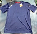 Men's Small Puma Blue And Black Athlesure Short Sleeve Shirt