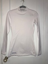 Under Armour Coldgear Women's Mock Neck Long Sleeve Small White