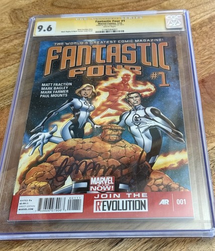 Fantastic Four #1 CGC 9.6 Marvel Comics Signed Matt Fraction (1998) White Pages