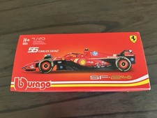 Carlos Sainz 55 Bburago Ferrari Racing 1:43 SFR SF-24 w/helmet 2024 18-36843