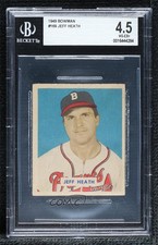 1949 Bowman Gray Back Jeff Heath #169 BGS 4.5 0q3