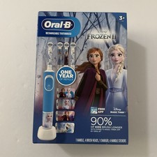 Oral-B Frozen II 2 Kids Rechargeable Electric Toothbrush w/ 4 Brush Heads NEW