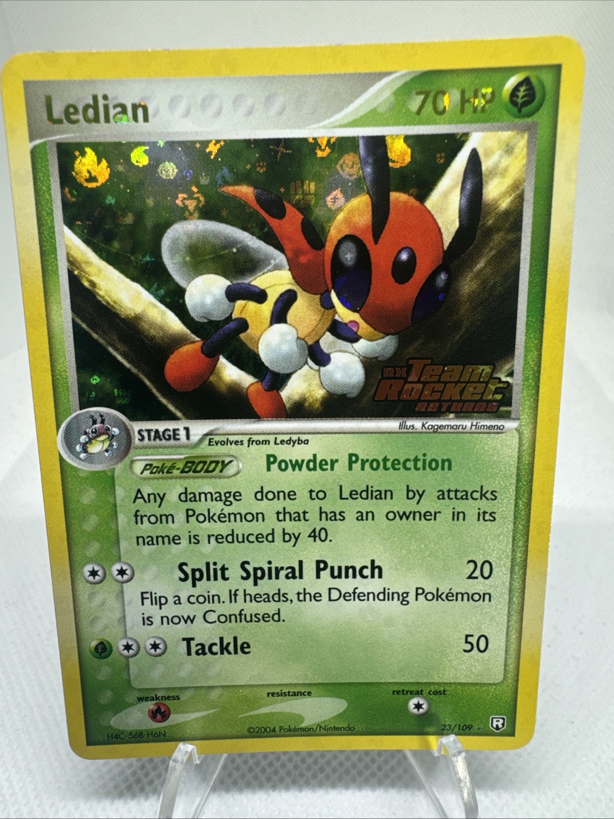 Ledian 23/109 Team Rocket Returns Reverse Holo Rare NM