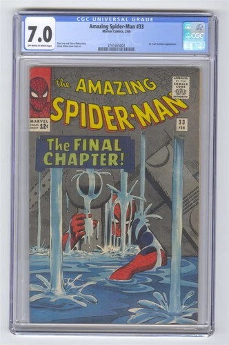 Amazing Spider-Man #33 CGC 7.0 Comic Steve Ditko Classic Cover OW/W Stan Lee