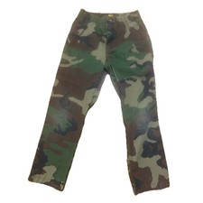 Polo Ralph Lauren Boys Camo Pants Green Welt Flap Pocket Drawstring Military 6