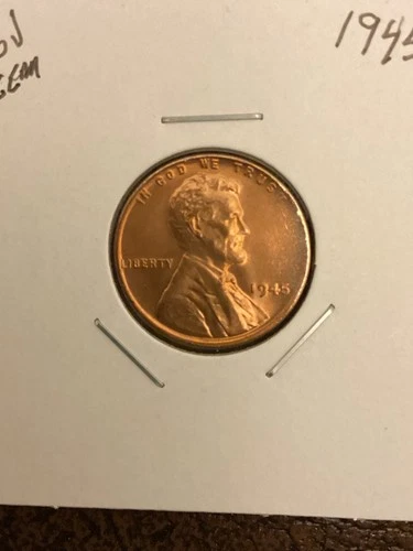 1945 P  Lincoln Memorial Cent Gem BU RD Free Shipping