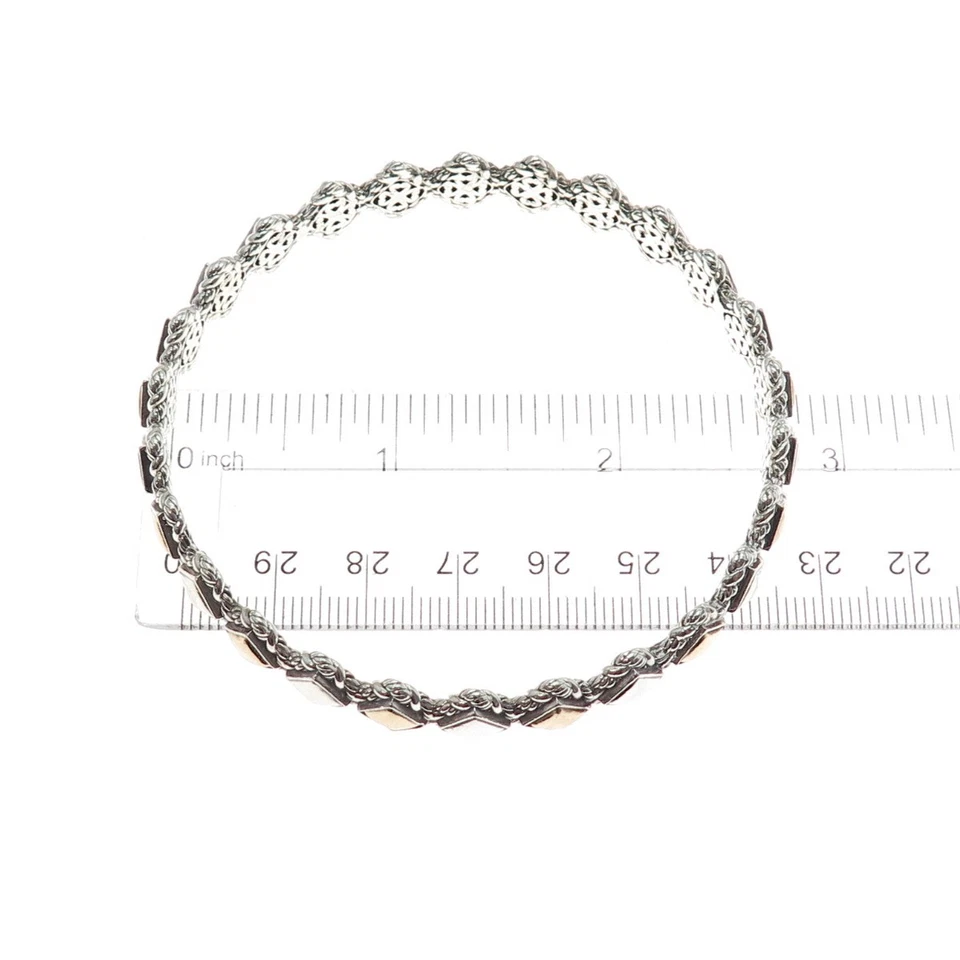 Браслет браслет JAI by John Hardy золото 14 карат серебро 925 пробы 8 дюймов - Изображение 2 из 4