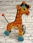 Vintage Fisher Price Pull Toy 472 Jingle Giraffe