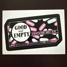 Similar to Wacky Packages.  X Pack Underground Rare Good & Empty
