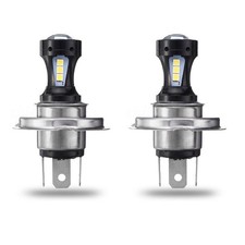2X H4 Motorcycle 3030 LED Hi-Lo Headlight Head Light Lamp Bulb 6500K6147