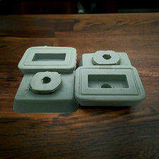 Hermes 3k Flat Replacement Typewriter Feet 4 ea