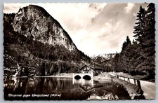 Pflegesee Garmisch RPPC Königstand Mountain Lake View c.1950s Real Photo Germany