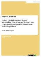 Einsatz Von Erp-Software In Der öFfentlichen Verwaltung Am Beispiel Von...