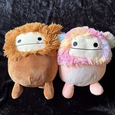 Original Squishmallows Fuzz A Mallows Plush Benny + Diane Peach Bigfoot 12  Yeti