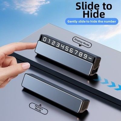 Car Parking Phone Number plate Temporary Parking License Plate Telephone Number