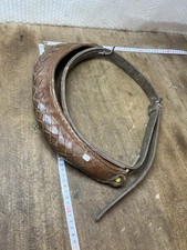 Outil Ancienne Ceinture  de Chaumier Couvreur En Cuir Réf 26/1172