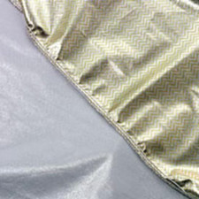 Calumet 107x198cm Zigzag Gold Silver/White Cover