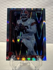 2025 Topps Chrome Shedeur Sanders Ray Wave Refractor #315 Cleveland Browns