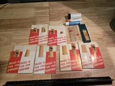 Vintage Clarinet Reeds And Cork Grease Rico Royal,La Voz