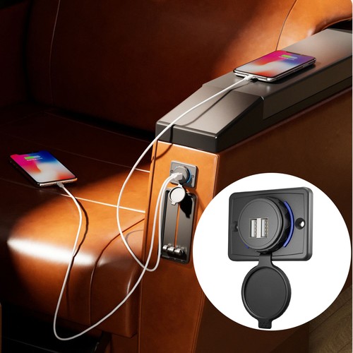 RV USB Outlet Wall Mount 3.1A USB Outlet Wall Mount Panel Car USB Socket - Photo 11 sur 14