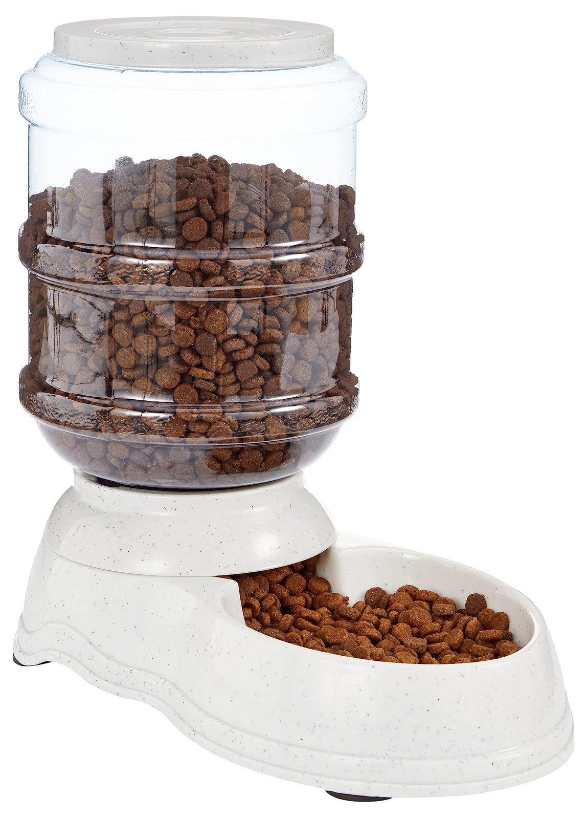 Feeder 6lb Automatic Dog & Cat Bowl Gray Small