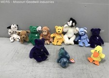 Ty Beanie Babies Lot 11 Mixed Plush Animals Bears Princess Diana Erin Decade