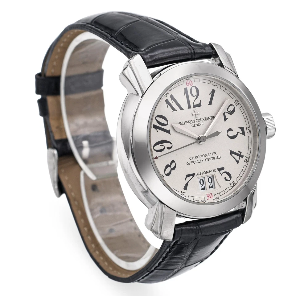 Reloj automático para hombre Vacheron Constantin Malte oro blanco 18k esqueleto fecha Foto 3 de 4