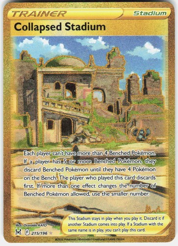 Collapsed Stadium (Secret) Holo Secret Rare SWSH11: Lost Origin 215/196 NM