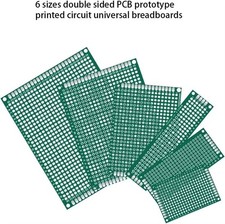 32Pcs Double Sided PCB Prototype Board Kit 6 Sizes FR4 DIY Soldering