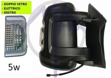 SPECCHIO RETROVISORE ELETTRICO DOPPIO VETRO DX FIAT DUCATO 2006 E 2014 IN POI