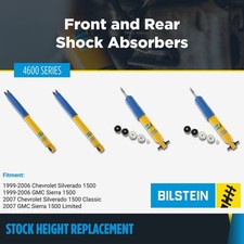 Bilstein B6 4600 Series Front Rear Shocks For 1999-2006 Silverado Sierra 1500