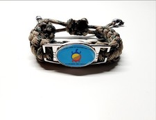 Delaware Nation of Oklahoma Flag Adjustable Charm Bracelet Indigenous People