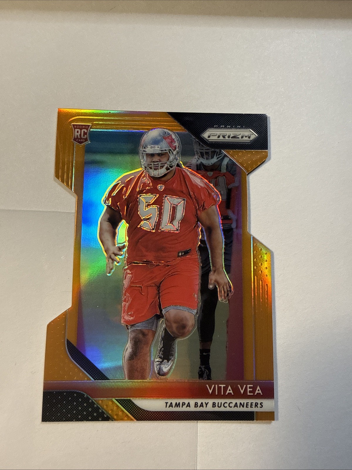 Vita Vea Panini Prizm #244 Orange Prizm Die-Cut