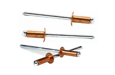Kupfer Blindnieten 3mm 3,2mm 3,4mm 4mm Popnieten verschiedene L&auml;ngen