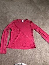 Girl Avia Pink Long Sleeve Athletic Top Shirt Size 14/16