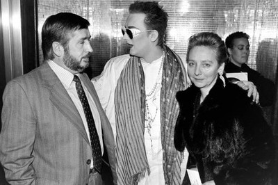 Singer Boy George with his parents Mr and Mrs O'Dowd March 26th 1985 Old Photo 2