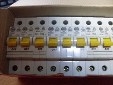 WYLEX NSB TYPE B MCB'S CIRCUIT BREAKERS, 6A 10A 16A 20A 32A & 40A OLD TYPE