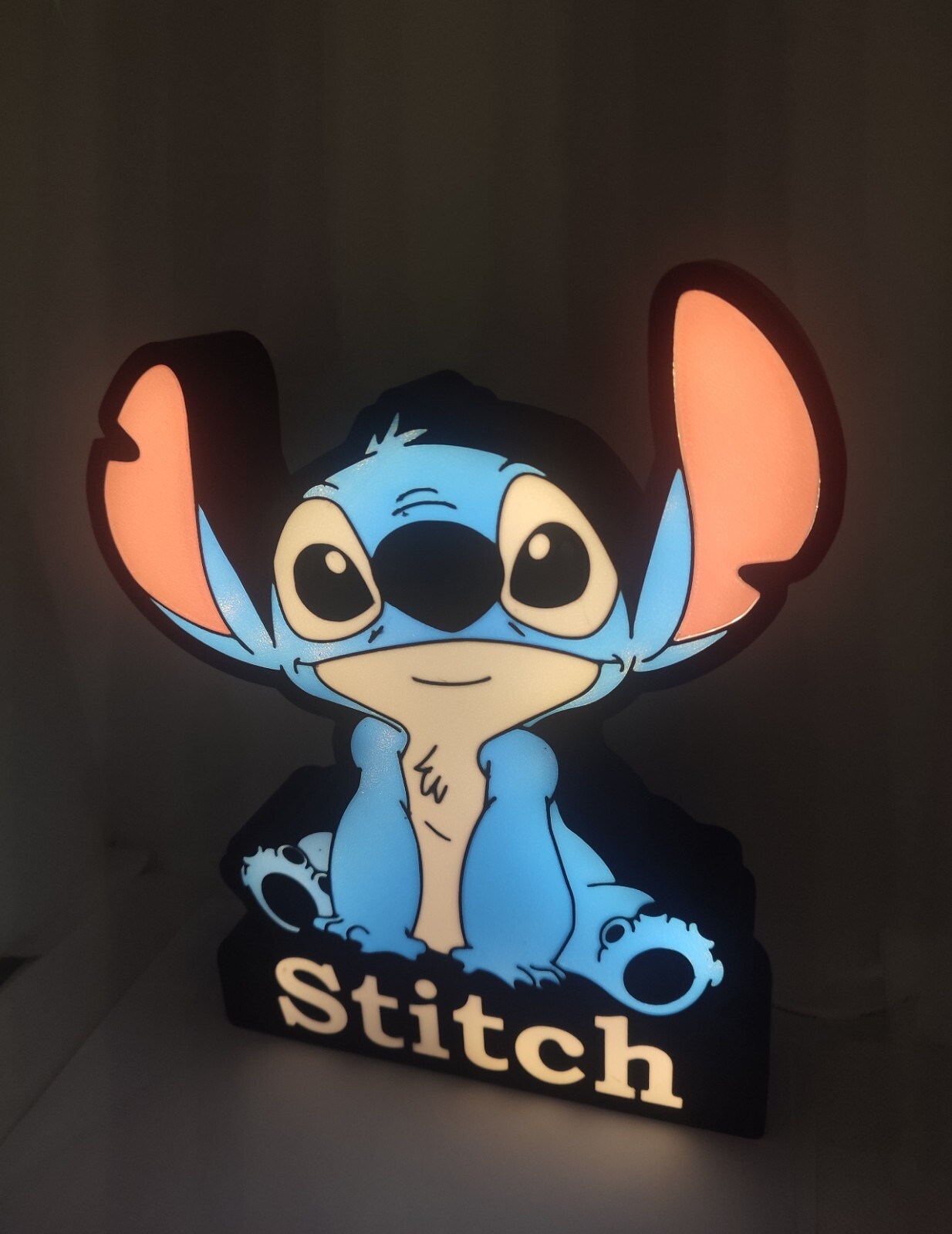 Logo Figurine Stitch, Lumière Led, Décoration D'intérieur, USB, Lampe Stitch