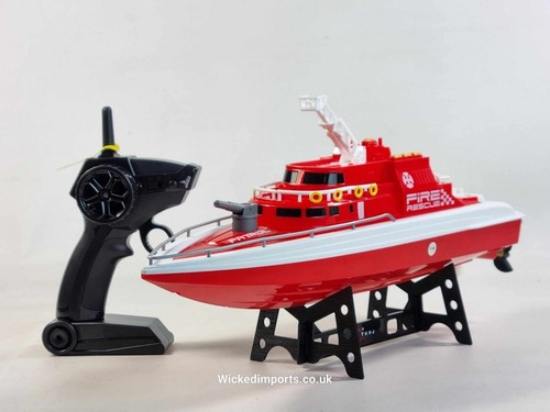 RC Water Spray Speed Boat H160 - 20KM/H Fire Rescue Toy for Kids - Picture 20 of 20