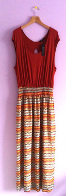 Open Back Maxi Dress 2X Espresso NWT Summer