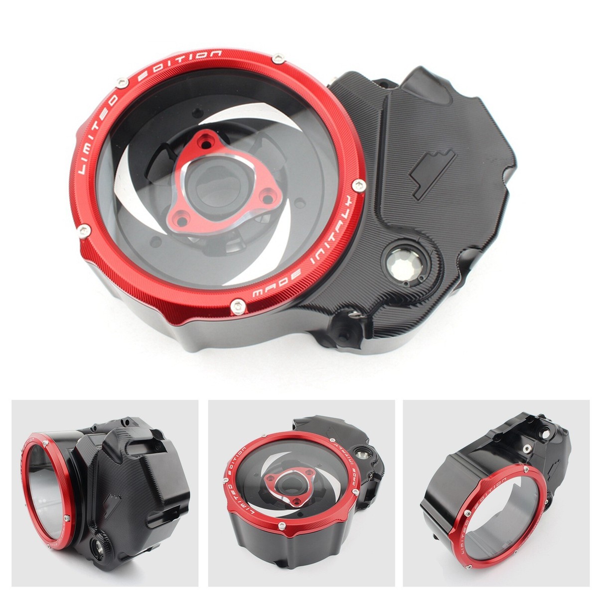 キャデラック ドゥビル フロント マット 左右 Racing Clear Clutch Cover & Spring Retainer Kit for Ducati Diavel