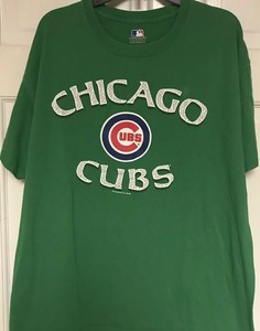 chicago cubs green jersey